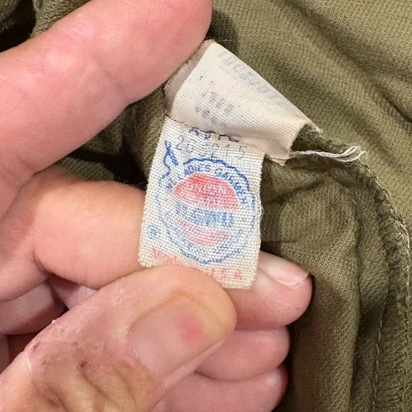 Vintage Olive Green Velvet Blazer with Notched Lapels and Fitted Silhouette Sz 8 - Picture 8 of 9